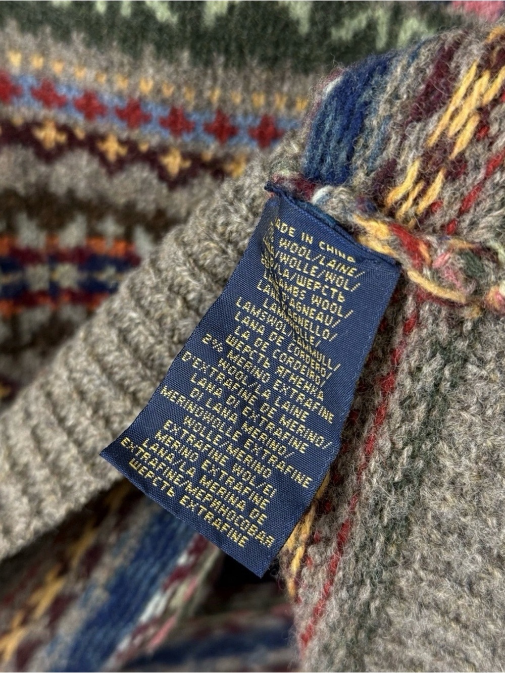 Polo Ralph Lauren Multicolor Fair Isle Crewneck Sweater - Women's - Picture 9 of 9